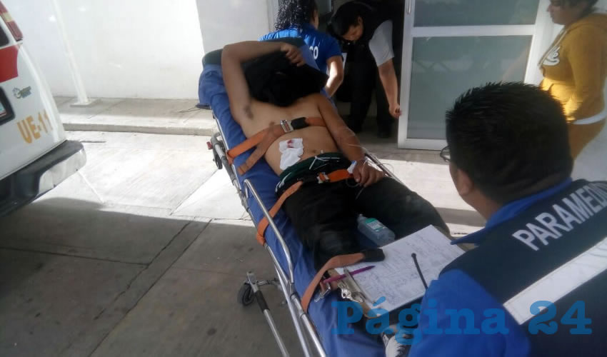 Brandon Iván fue llevado al Hospital Tercer Milenio
