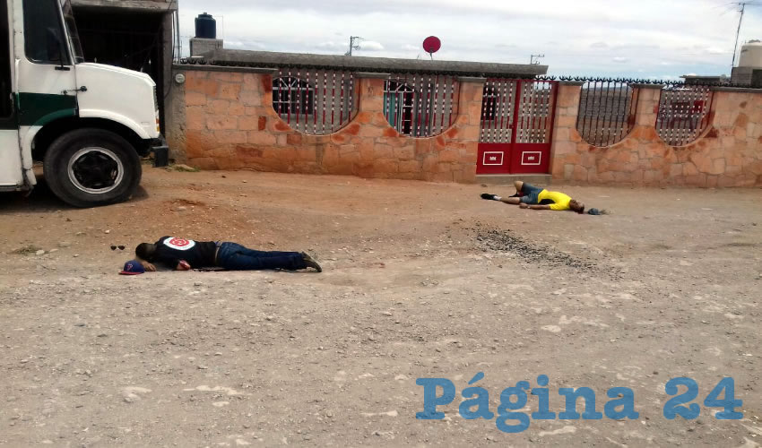 Así quedaron los dos cuerpos en la calle Halcones