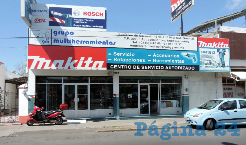 El establecimiento Makita, el cual asaltaron los pillos al filo de las 11:00 horas