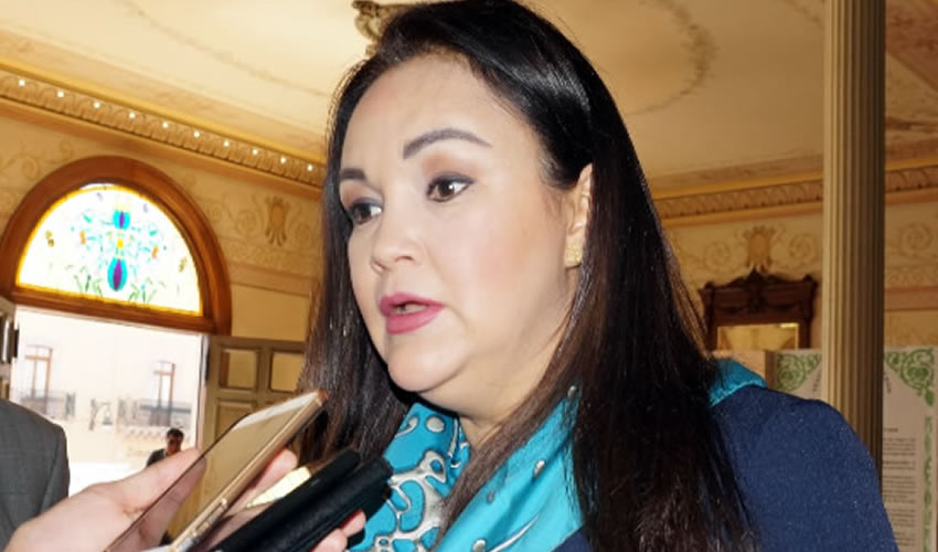 Soralla Bañuelos de la Torre minimiza las manifestaciones de la MDMZ (Foto Merari Martínez Castro)