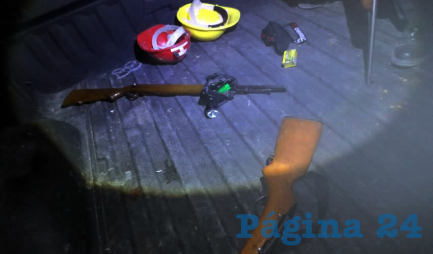Tres de las cuatro armas que portaban los verdugos de animales