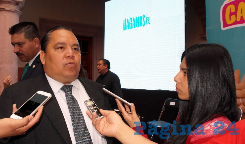 Otilio Rivera Herrera: En los 30 municipios que se tiene convenio se estará distribuyendo el recurso de dicho fondo, el cual oscila en 64 millones de pesos, y con la combinación de recursos llegaría a 184 millones de pesos (Foto: Merari Martínez)