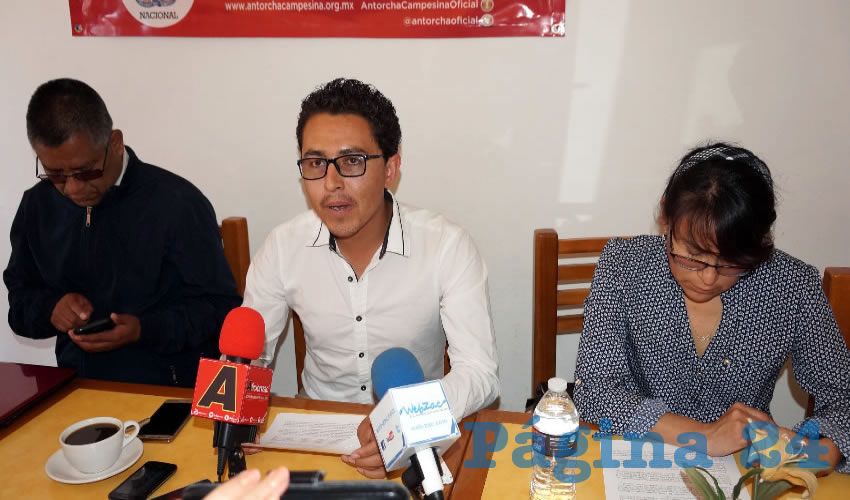 Seremos Alrededor de mil Antorchistas, no Vamos a Desistir: Jaime Chacón Llanas, militante de la organización Antorcha Campesina (Foto: Merari Martínez Castro)