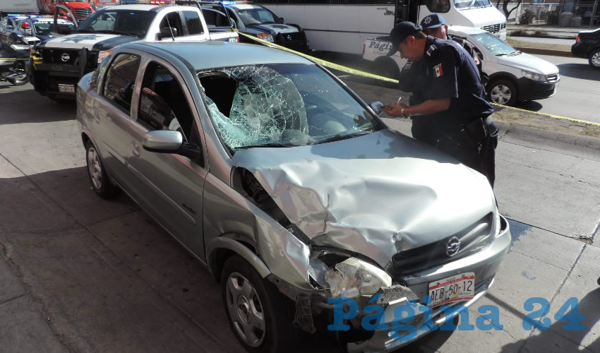 El vehículo que manejaba el hoy asesino, Carlos Javier Rodríguez Esqueda