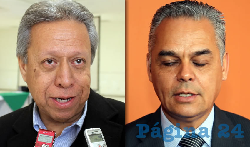 Alberto Francisco Aldape Barrios, titular de la Sedec | Noel Mata Atilano, presidente municipal de Jesús María