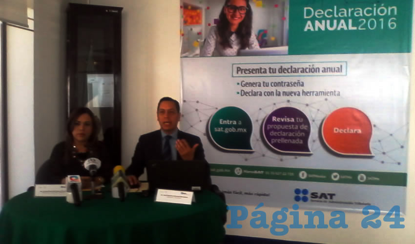 Rueda de prensa del SAT