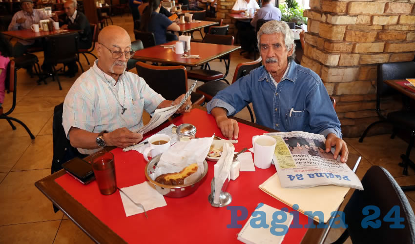 Luis Alfonso Lara y Benjamín Nájera Pérez compartieron el pan y la sal en el restaurante Las Antorchas