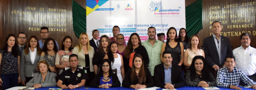 La alcaldesa de Aguascalientes tomó protesta a quienes conformarán el Sistema Municipal de Igualdad Sustantiva entre Mujeres y Hombres