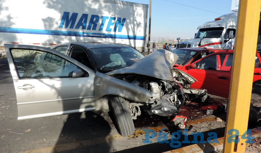 Severos da&ntilde;os sufrieron las dos autom&oacute;viles