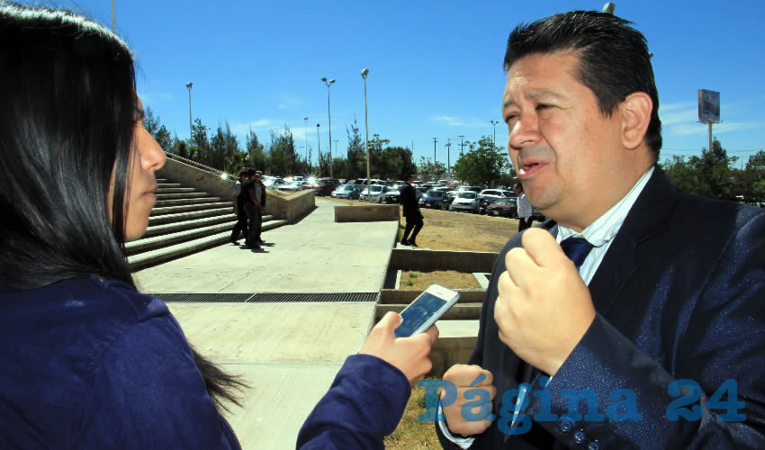 Simitrio Quezada Martínez, Coordinador de la Red Estatal de Bibliotecas: “En Zacatecas lo queremos implementar en la Mauricio Magdaleno” (Foto Rocío Castro)