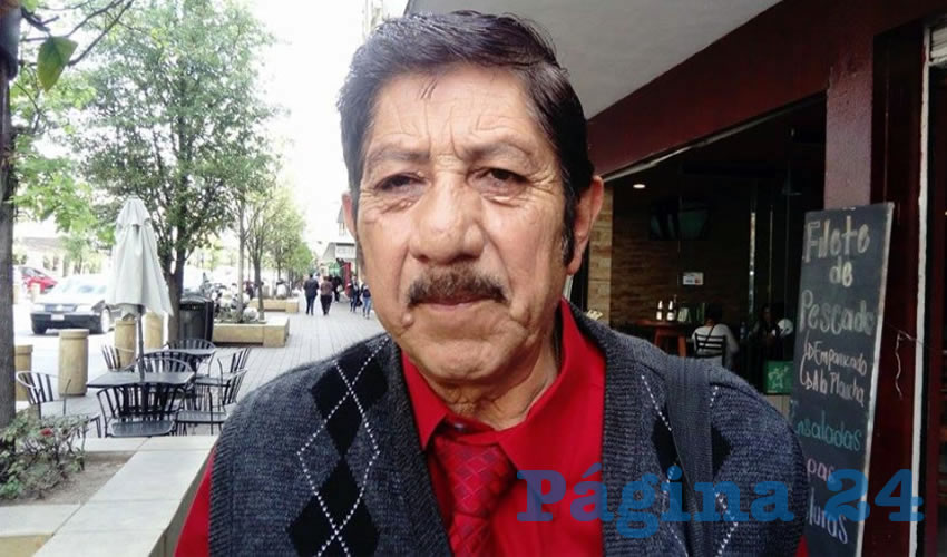 Refugio Marin Ruiz, secretario general de la Confederación Regional de Obreros y Campesinos (CROC