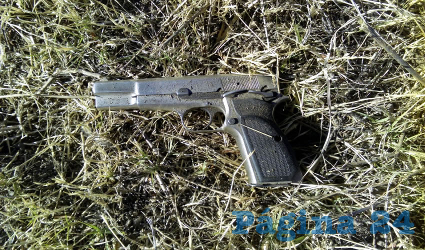 El arma que portaba el caco
