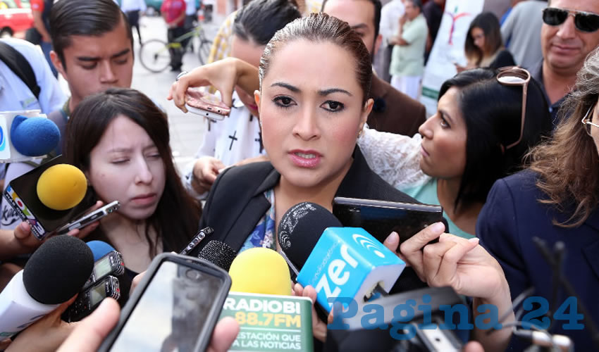 Teresa Jiménez Esquivel, presidenta municipal de Aguascalientes (Foto: Eddylberto Luévano Santillán)