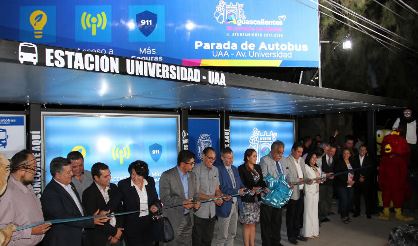 En una primera etapa se pretende habilitar 100 paraderos, principalmente en sitios con mayor concentración de personas