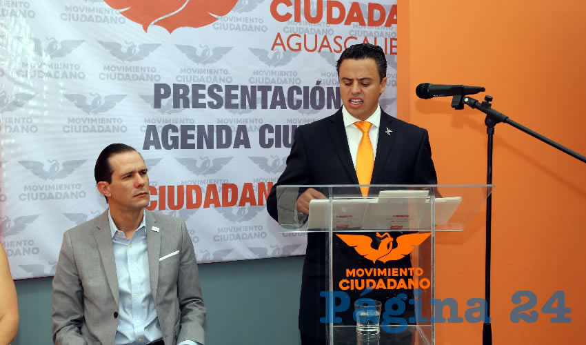 Rueda de prensa de Movimiento Ciudadano (Foto: Eddylberto Luévano Santillán)