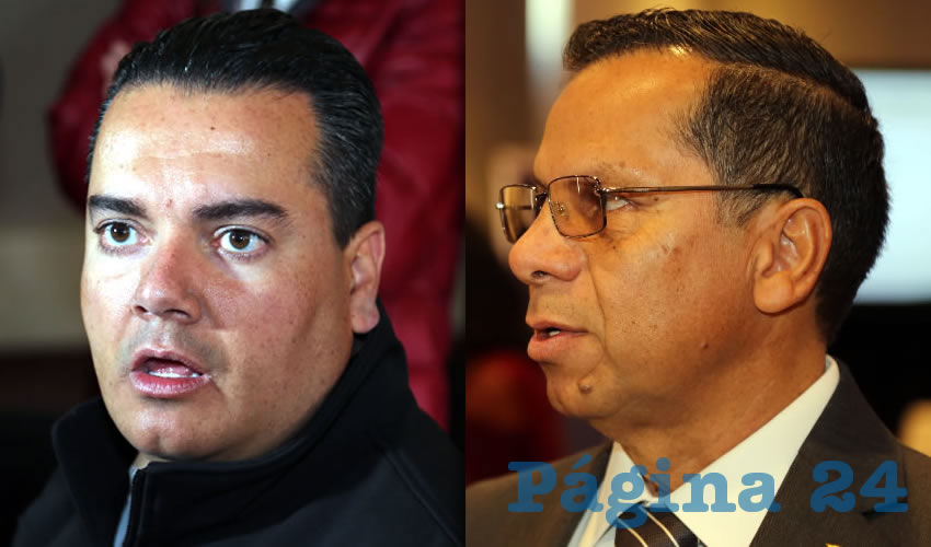 Héctor Anaya Pérez, secretario de Servicios Públicos | Saulo Santillán Santillán, presidente del Colegio de Veterinarios