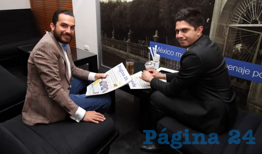 En Café Punta del Cielo se reunieron Enrique de la Torre, coordinador de Comunicación Social del Municipio; y Joaquín Ramírez Marín