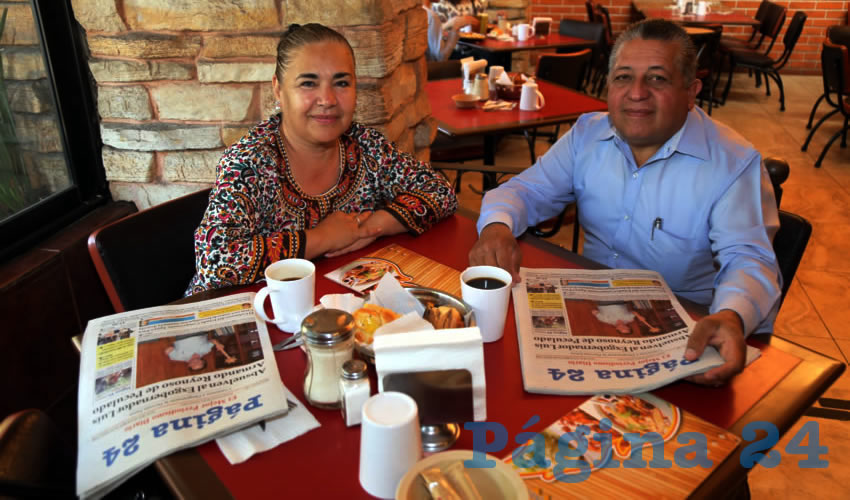 Desayunaron en el restaurante Las Antorchas, María Marta Gutiérrez Malfavón y Rubén Fonseca Hernández