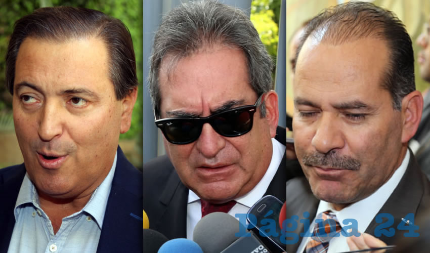 Luis Armando Reynoso Femat, exgobernador del Estado | Carlos Lozano de la Torre, exgobernador del Estado | Martín Orozco Sandoval, gobernador del Estado