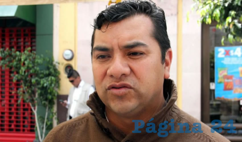 Normando L&oacute;pez Meixueiro, secretario general de la FSTSE en Aguascalientes