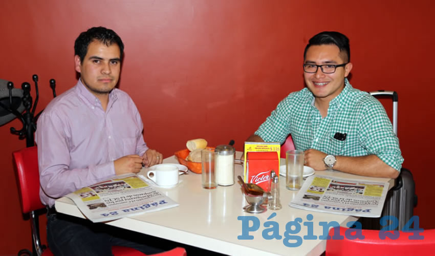 En el restaurante Mitla almorzaron Alberto Flores Centeno y Adrián cabrera Jiménez