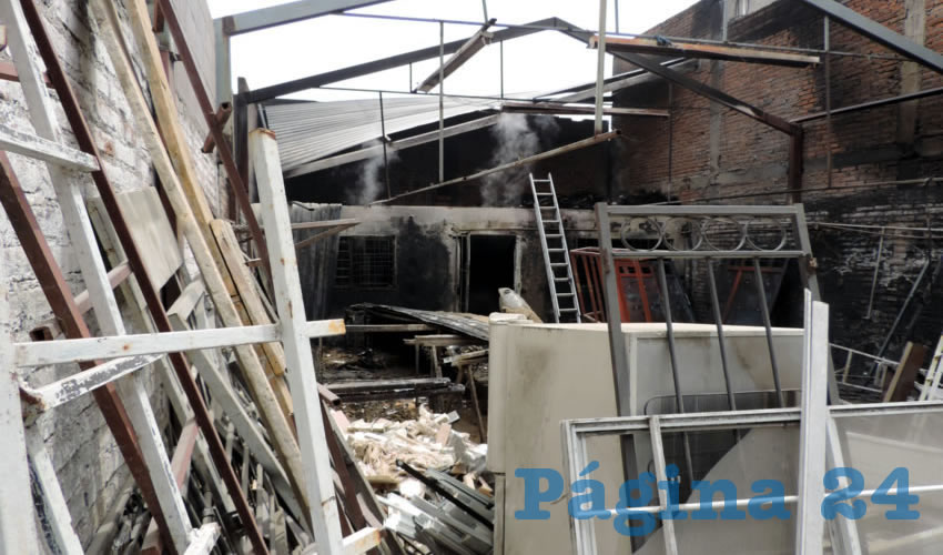 Las pérdidas materiales son cuantiosas, pero afortunadamente no hubo heridos ni muertos
