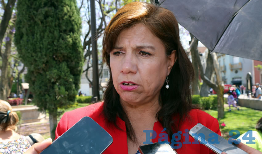 Mar&iacute;a de la Luz Sifuentes Barba, dirigente estatal de Antorcha Campesina (Foto: Eddylberto Lu&eacute;vano Santill&aacute;n)