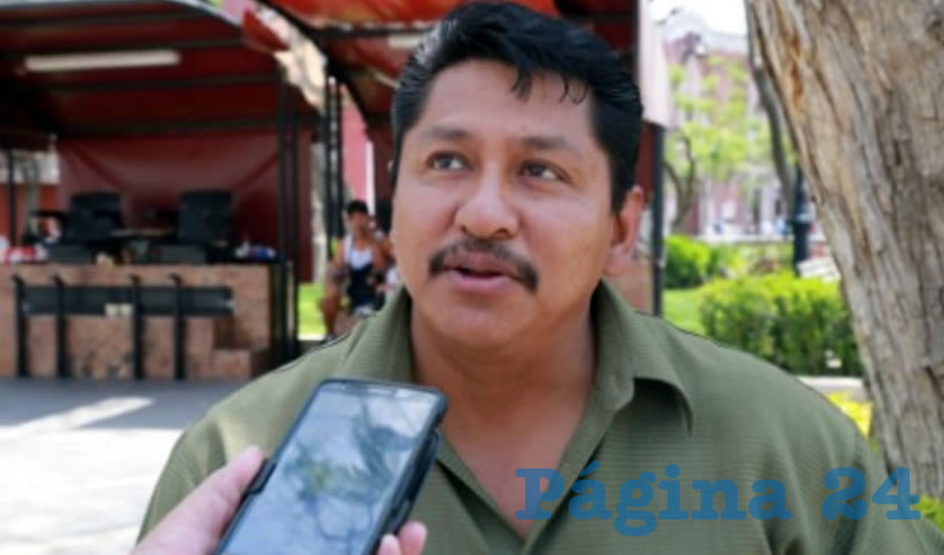 Pedro Arontes Gonz&aacute;lez, presidente de la Asociaci&oacute;n de Comerciantes Independientes de Mercados P&uacute;blicos, Centro Hist&oacute;rico y Tianguis de Aguascalientes