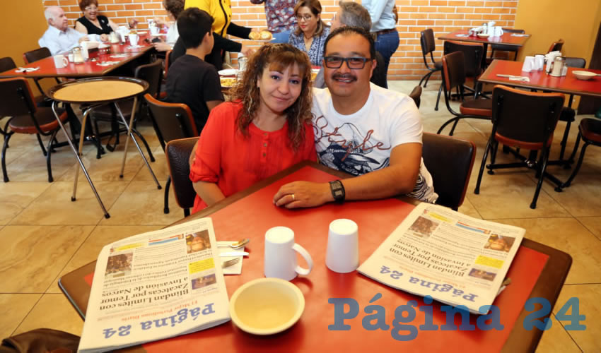 En Las Antorchas compartieron el pan y la sal Erika Sánchez Martel y Luis Antonio Narváez Campos
