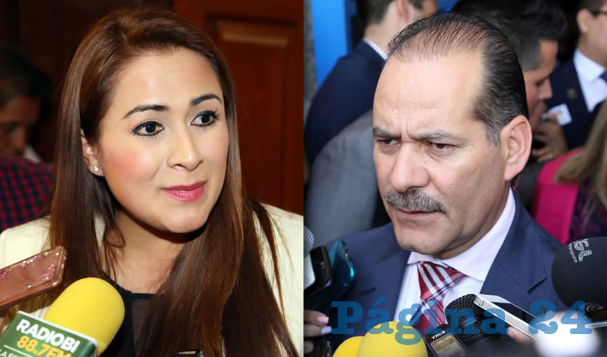 Teresa Jiménez Esquivel, alcaldesa de Aguascalientes | Martín Orozco Sandoval, gobernador del Estado