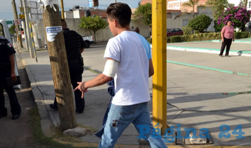 V&iacute;ctor, la v&iacute;ctima de los dos hampones motorizados