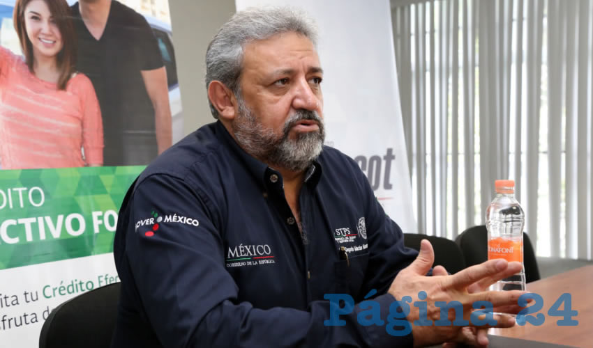 Gregorio Macías Moreno, delegado de la Secretaría de Trabajo y Previsión Social en Aguascalientes