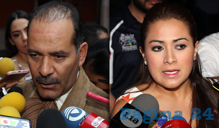 Martín Orozco Sandoval, gobernador del Estado | Teresa Jiménez Esquivel, alcaldesa de Aguascalientes