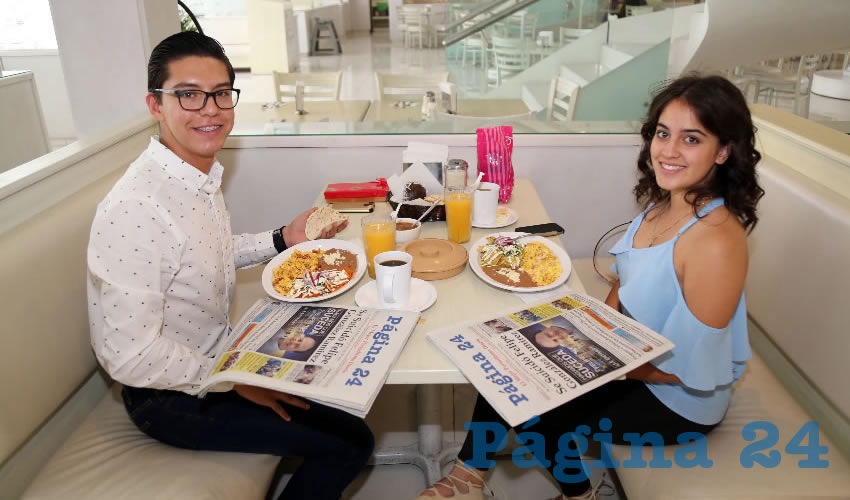 En el restaurante Del Centro almorzaron Andrés Castillo González y Dafne Moreno Juárez