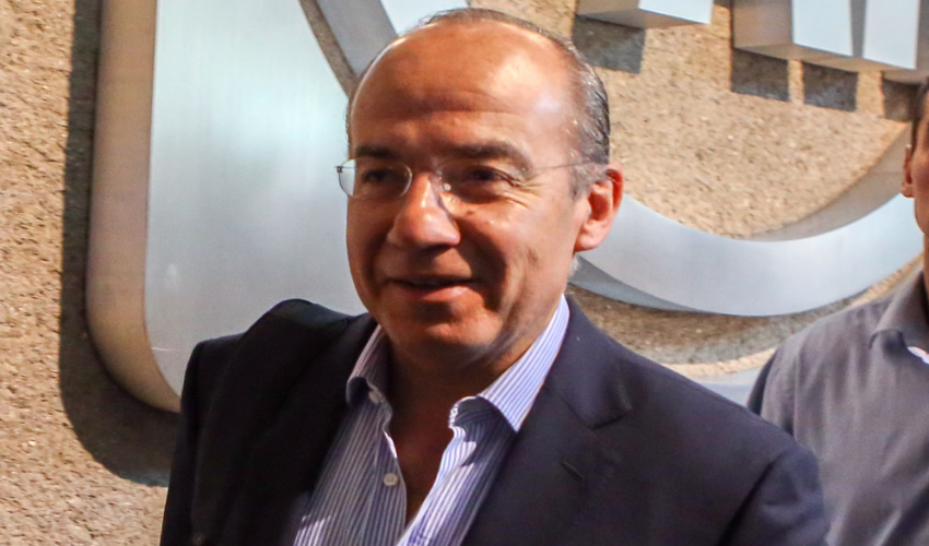 El expresidente Felipe Calderón