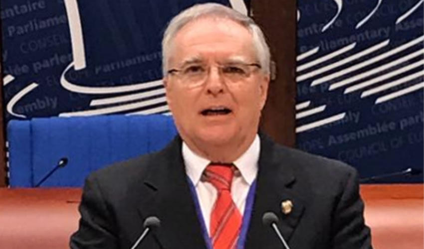 El senador Miguel Romo en el Consejo de Europa