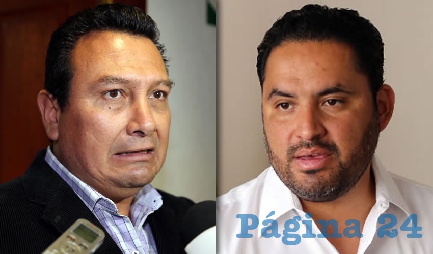 Emanuelle S&aacute;nchez N&aacute;jera, presidente estatal del PRD | Jes&uacute;s Morquecho Valdez, diputado local