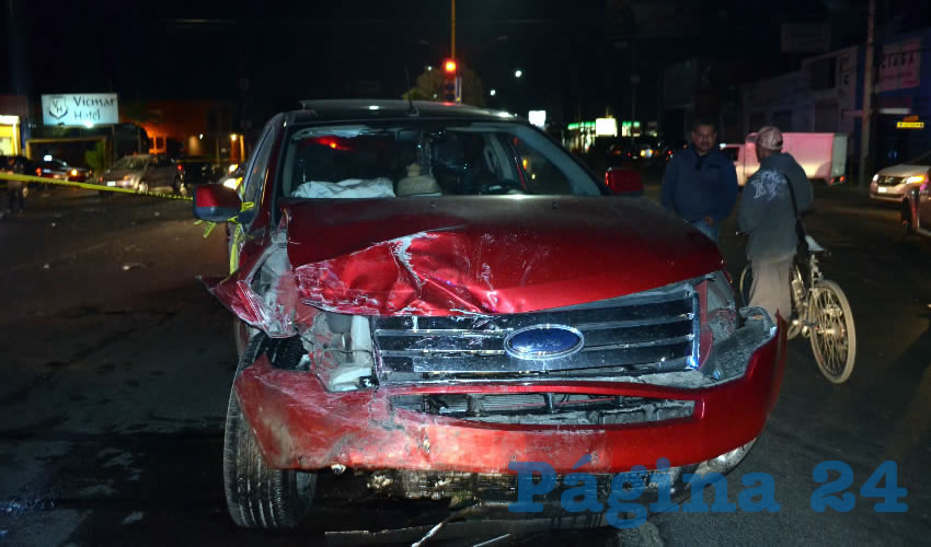 La camioneta Ford Edge Limited tinto, que conducía el homicida