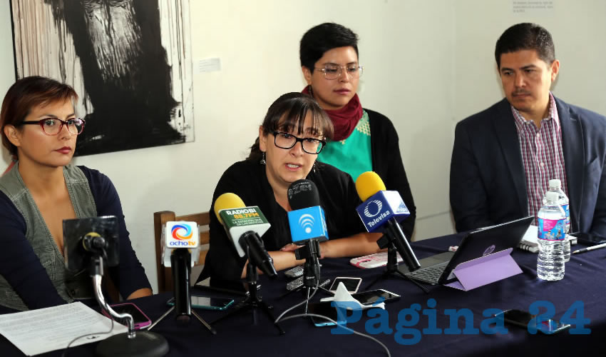 Conferencia de prensa del Observatorio de Violencia Social y de Género de Aguascalientes (Foto: Eddylberto Luévano Santillán)