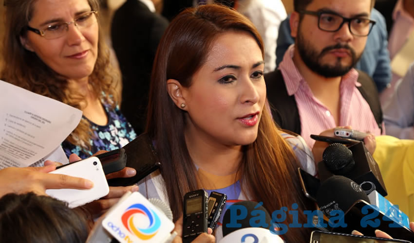 Teresa Jiménez Esquivel, presidenta municipal de Aguascalientes (Foto: Eddylberto Luévano Santillán)