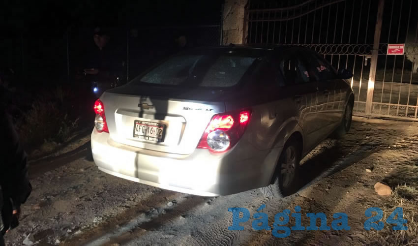 A las puertas del rancho Tepeque, sicarios dispararon contra los tripulantes del autom&oacute;vil