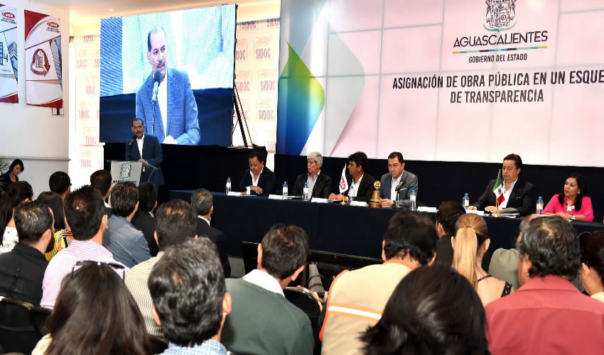 El gobernador Mart&iacute;n Orozco Sandoval puso en marcha un nuevo esquema de transparencia para la adjudicaci&oacute;n de los proyectos