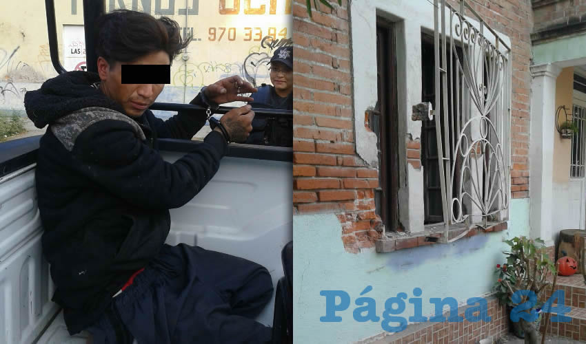 Julio César Silva Torres y la protección de ventana que dañó