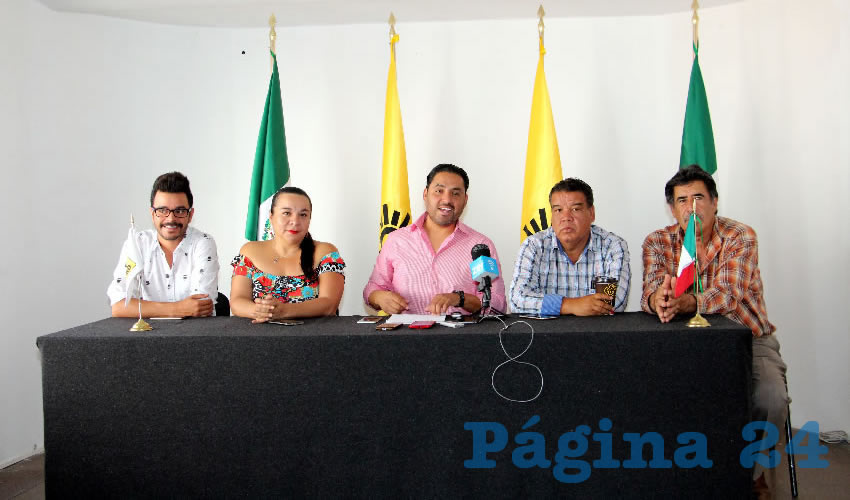 Rueda de prensa del PRD (Foto: Eddylberto Luévano Santillán)