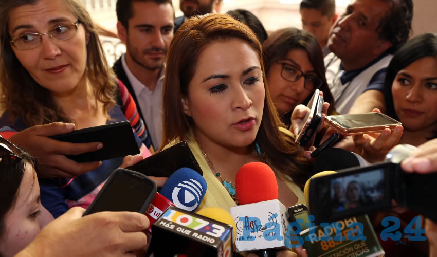 Teresa Jim&eacute;nez Esquivel, presidenta municipal de Aguascalientes (Foto: Eddylberto Lu&eacute;vano Santill&aacute;n)