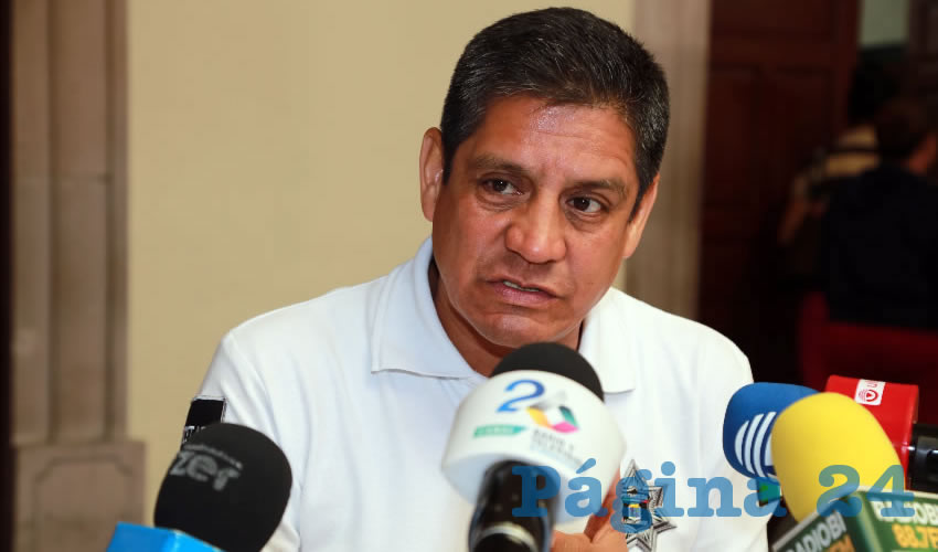 José Héctor Benítez López, secretario de Seguridad Pública Municipal (Foto: Eddylberto Luévano Santillán)