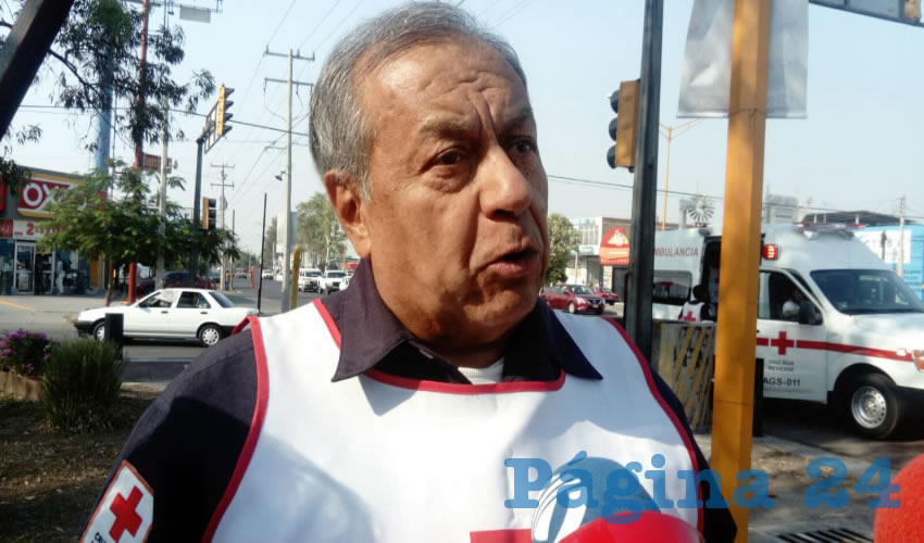 Homero Téllez Ortiz, coordinador de Socorros de la Cruz Roja