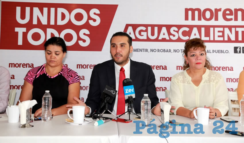 Aldo Ruiz S&aacute;nchez, presidente del Comit&eacute; Ejecutivo Estatal de Morena (Foto: Eddylberto Lu&eacute;vano Santill&aacute;n)