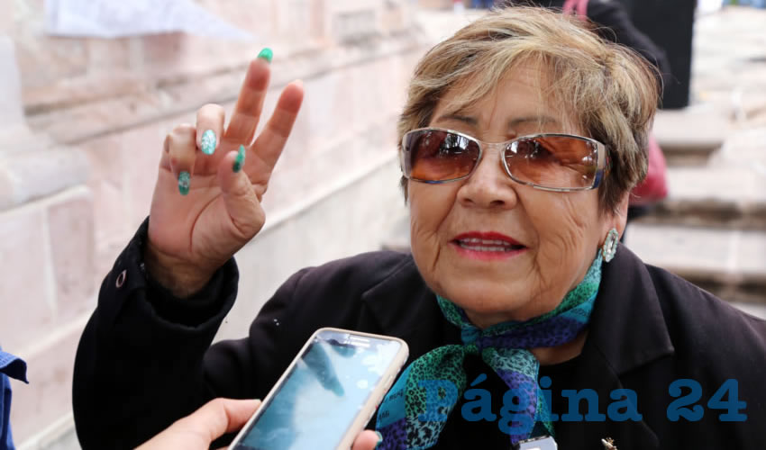 María de Jesús Rangel Velázquez, secretaria de la Coalición Estatal de Jubilados y Pensionados