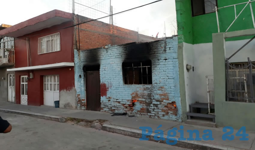 El siniestro ocurrió en la casa situada en calle Violetas 103